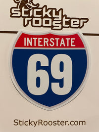 Load image into Gallery viewer, I-69 sticker - StickyRooster
