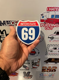 Load image into Gallery viewer, I-69 sticker - StickyRooster
