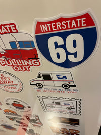 Load image into Gallery viewer, I-69 sticker - StickyRooster
