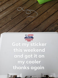 Load image into Gallery viewer, I hate pulling out pontoon boat sticker - StickyRooster

