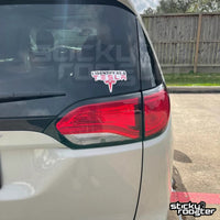 Load image into Gallery viewer, I Identify as a Tesla sticker - StickyRooster
