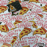 Load image into Gallery viewer, I&#39;m All About Fitness sticker - StickyRooster
