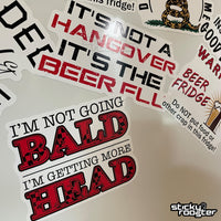 Load image into Gallery viewer, I&#39;m not going bald I&#39;m getting more head sticker - StickyRooster
