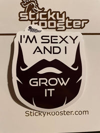 Load image into Gallery viewer, I’m sexy and I grow it sticker - StickyRooster

