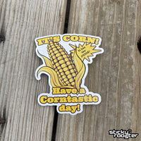Load image into Gallery viewer, It&#39;s Corn! sticker - StickyRooster
