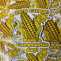 Load image into Gallery viewer, It&#39;s Corn! sticker - StickyRooster
