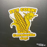 Load image into Gallery viewer, It&#39;s Corn! sticker - StickyRooster
