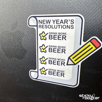 Load image into Gallery viewer, New Year&#39;s Resolutions sticker - StickyRooster
