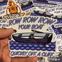 Load image into Gallery viewer, Row Row Row Your Boat sticker - StickyRooster
