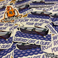 Load image into Gallery viewer, Row Row Row Your Boat sticker - StickyRooster
