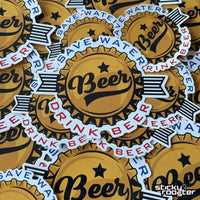 Load image into Gallery viewer, Save Water, Drink Beer sticker - StickyRooster
