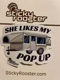 Load image into Gallery viewer, She likes my popup sticker - StickyRooster
