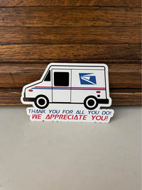Load image into Gallery viewer, Thank you USPS sticker - StickyRooster
