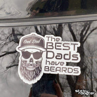Load image into Gallery viewer, The Best Dads have Beards sticker - StickyRooster
