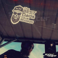 Load image into Gallery viewer, The Best Dads have Beards sticker - StickyRooster
