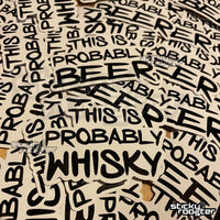 Load image into Gallery viewer, This Is Probably Beer sticker - StickyRooster
