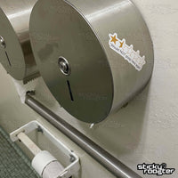 Load image into Gallery viewer, Would NOT poop here again stickers - you get 3! - StickyRooster
