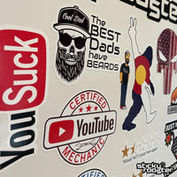 Load image into Gallery viewer, YouSuck sticker - StickyRooster
