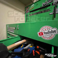 Load image into Gallery viewer, YouTube Mechanic sticker - StickyRooster
